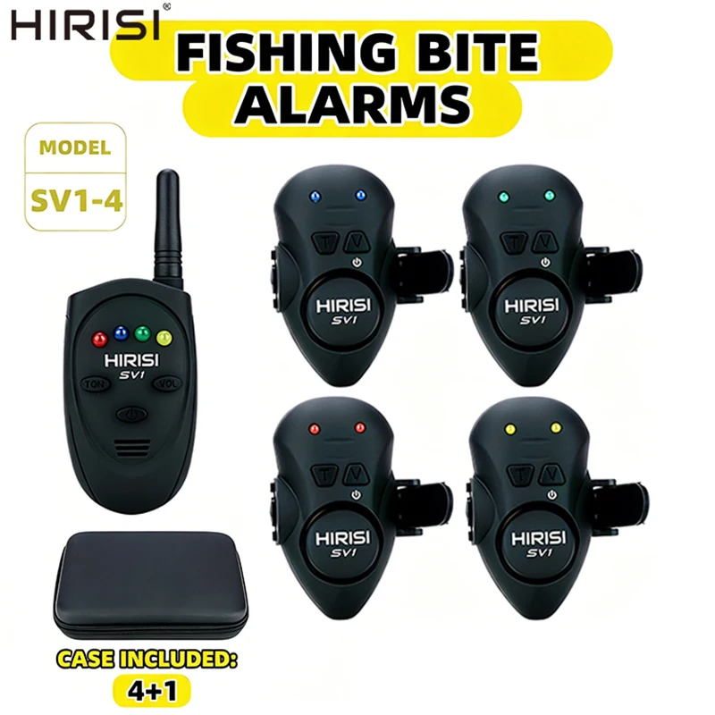 Alarmas luminosas para pesca de carpa Hirisi con estuche portátil - imagen 2