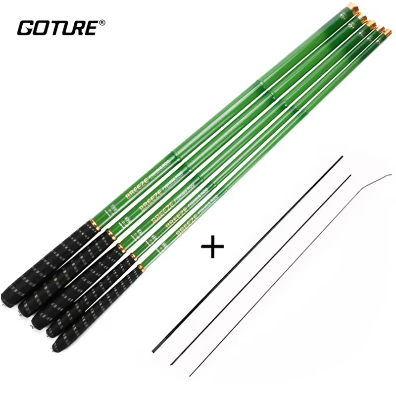 Goture BREEZE — Caña de pesca ultraligera de carbono, acción 3:7 - imagen 4