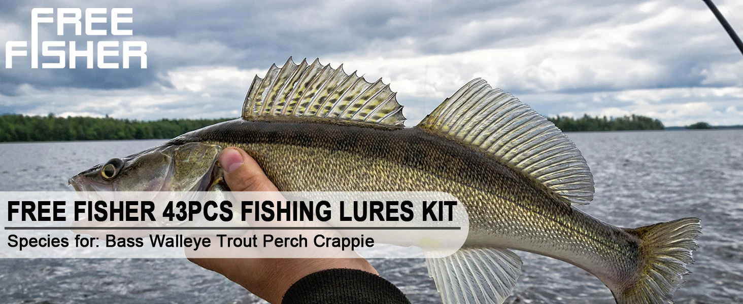 Kit de señuelos duros FREE FISHER en bolsa