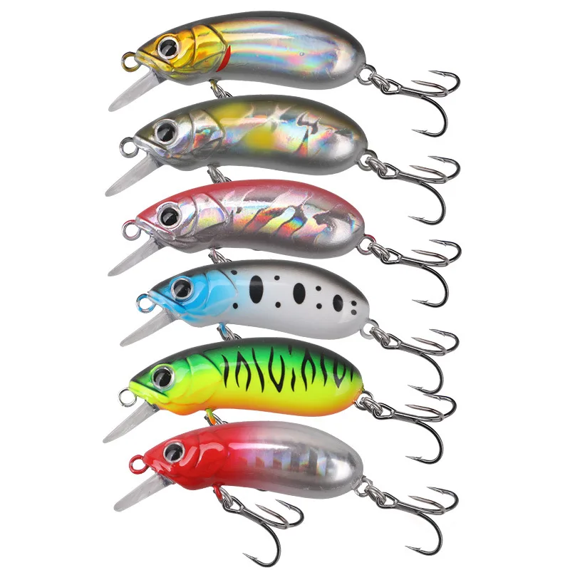 Micro Jerkbait hundimiento lento Wobbler para lubina y trucha - imagen 4