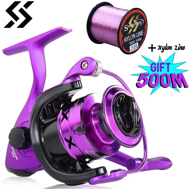 Sougayilang Spinning ultraligero 1000-7000 para pesca deportiva