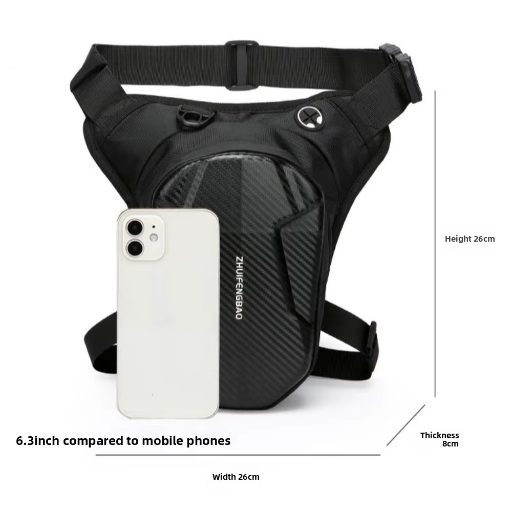 Bolsa de pierna de EVA para motocicleta vista frontal