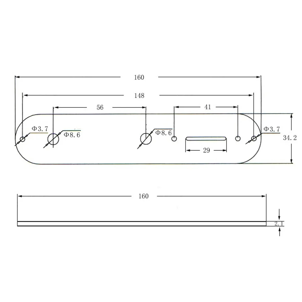 Placa de control para guitarra eléctrica con orificios de ajuste - imagen 5