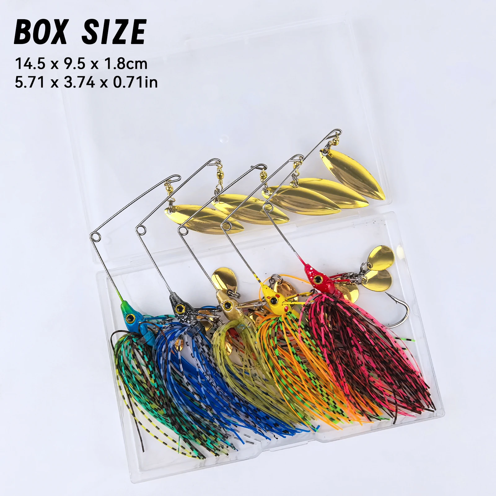 Chatterbait vibrante con faldas de silicona y aspas Willow Free Fisher - imagen 4