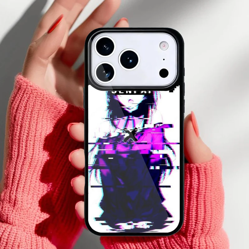 Detalle del diseño artístico de la funda japonesa triste