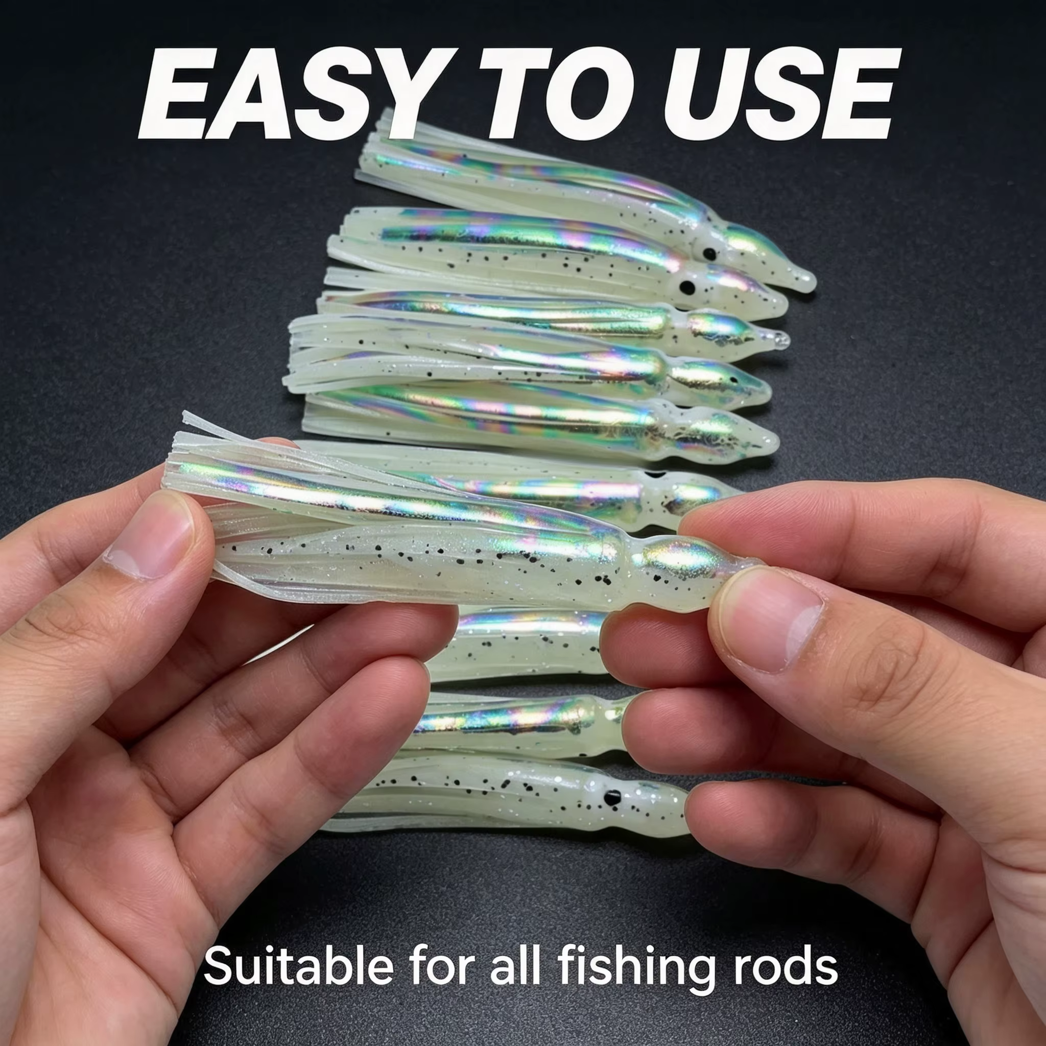 Señuelo de calamar de silicona para pesca en agua salada - imagen 5