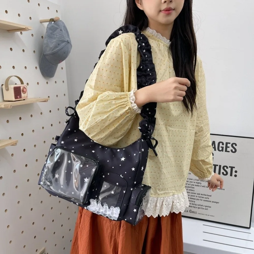 Bolso bandolera transparente con lunares New Star – PVC ligero - imagen 3