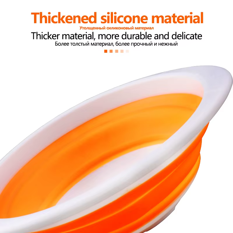 Bañera plegable de silicona para pesca – Cubo portátil resistente - imagen 2