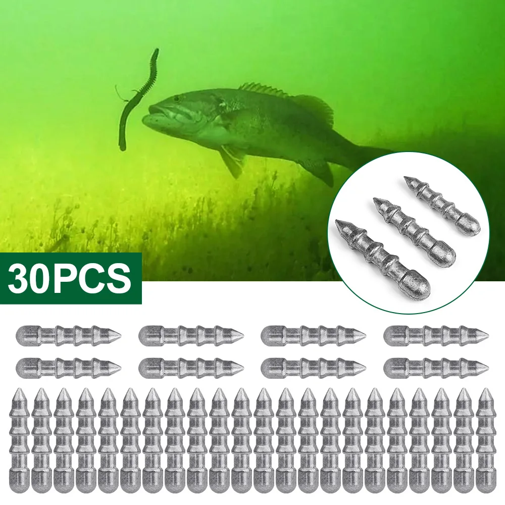 Diferentes pesos del pack de pesas para uñas de pesca