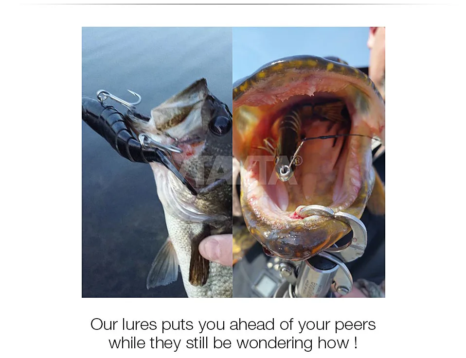 Señuelo en diferentes profundidades de agua