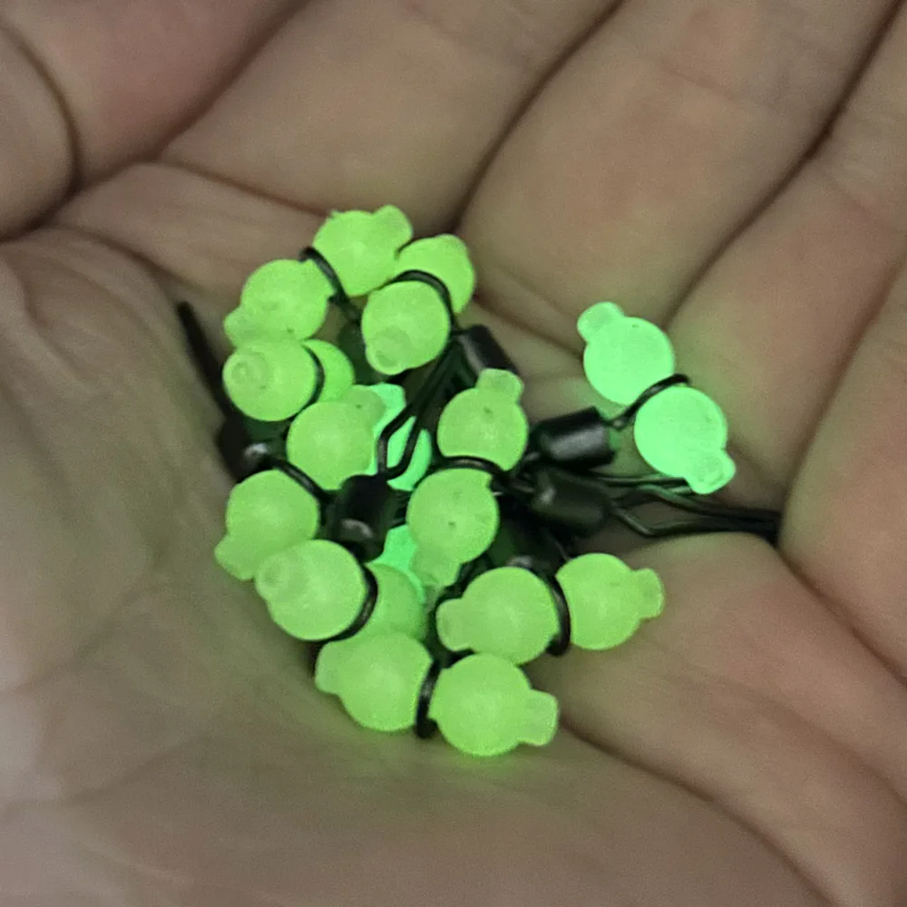 DNDYUJU Giratorios de pesca luminosos – Forma calabaza - imagen 5