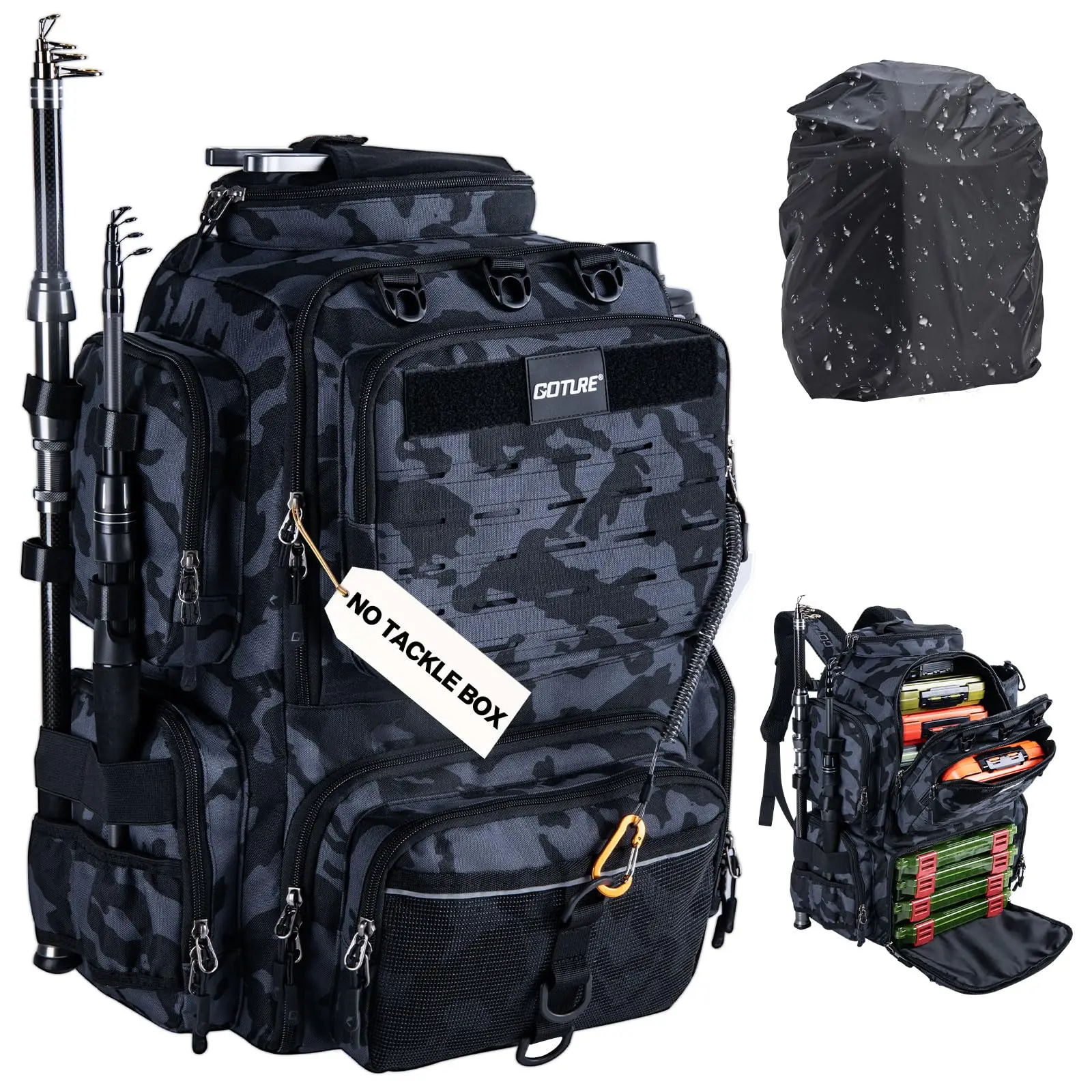 Mochila táctica grande para pesca y viaje