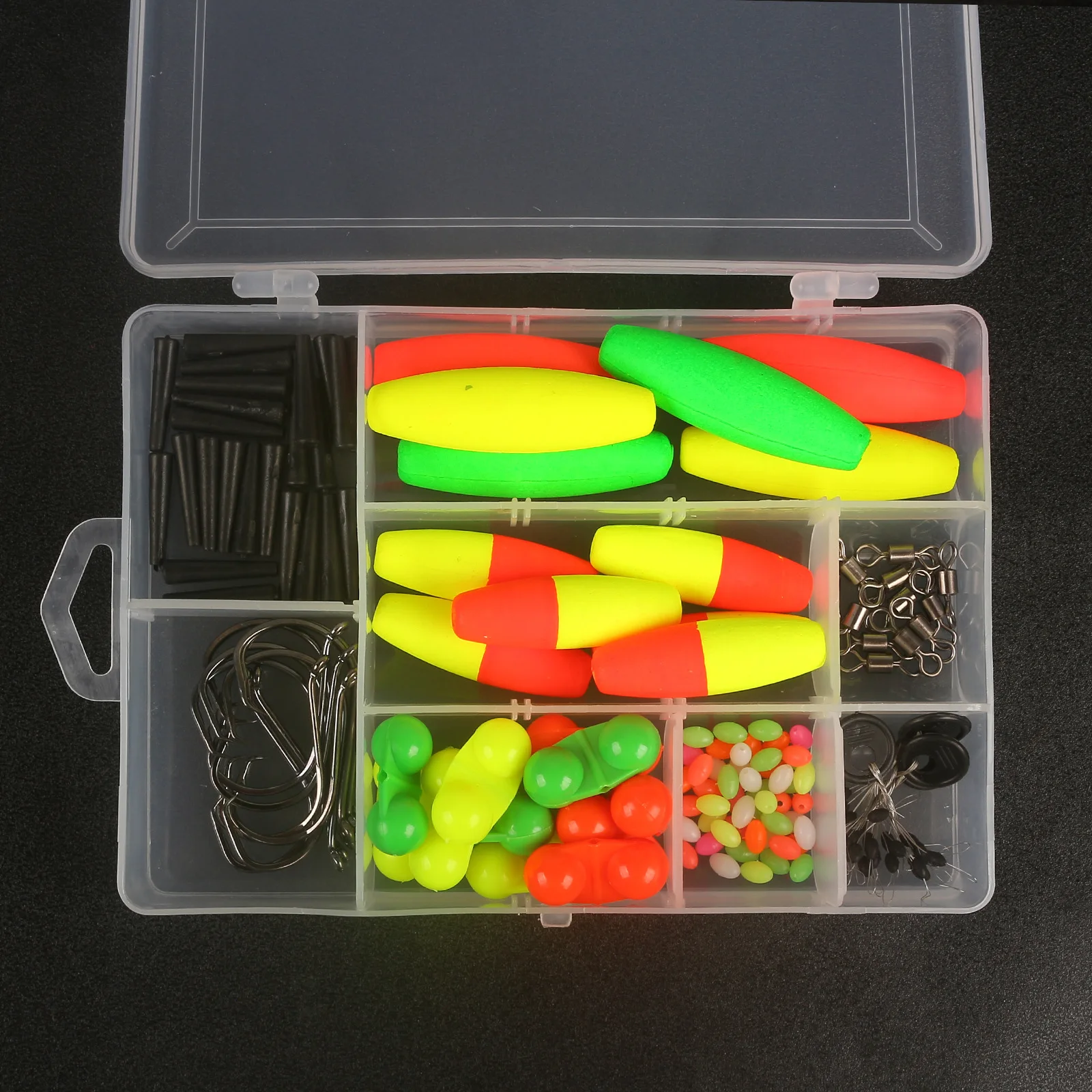 Kit de flotadores con cuentas y bobbers de espuma para pesca