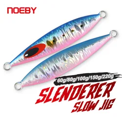 Noeby Jigging Lento y Delgado – Señuelo Metálico para Aguas Profundas y Pesca en Mar