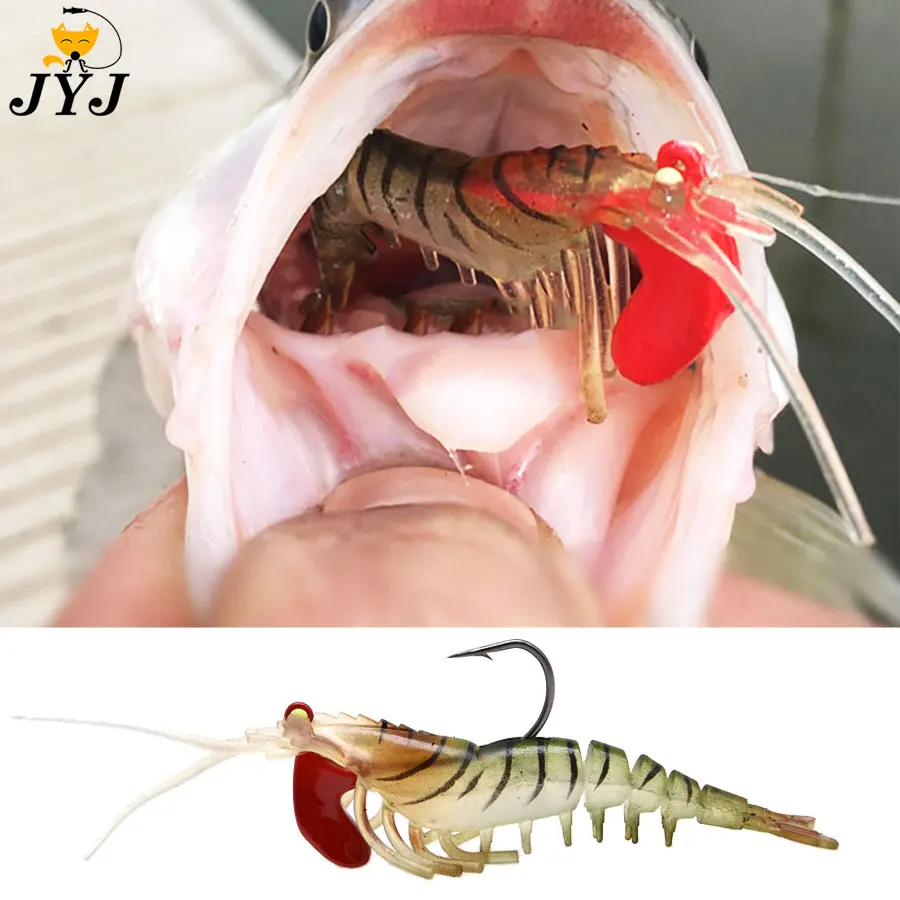 JYJ Soft Bait Gambas Luminosas – 7-18g para lubina y perca