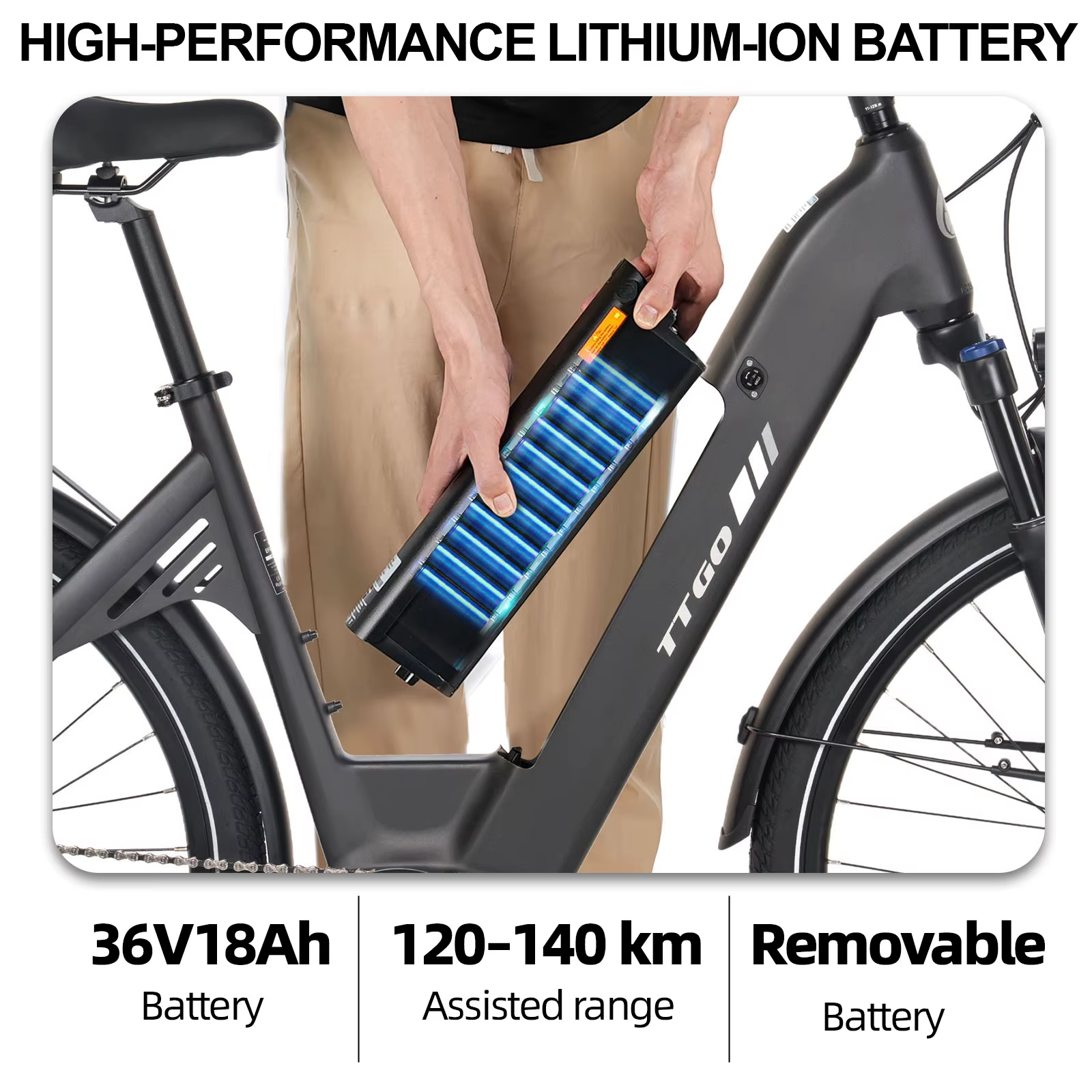 TTGO Bafang Bici Eléctrica Transmisión Frenos Hidráulicos Suspensión - imagen 3