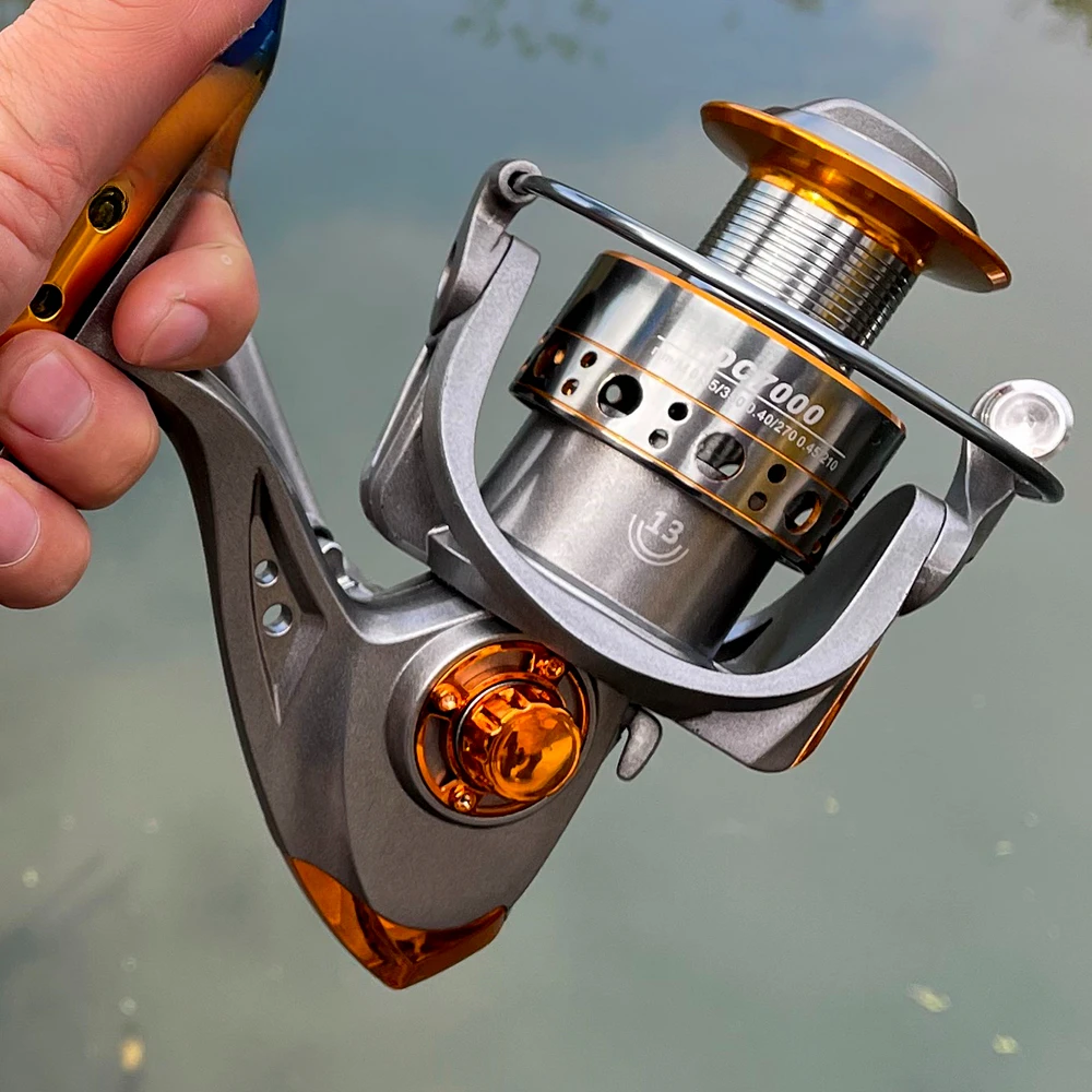 Carrete de pesca giratorio para agua salada – alta velocidad premium - imagen 5