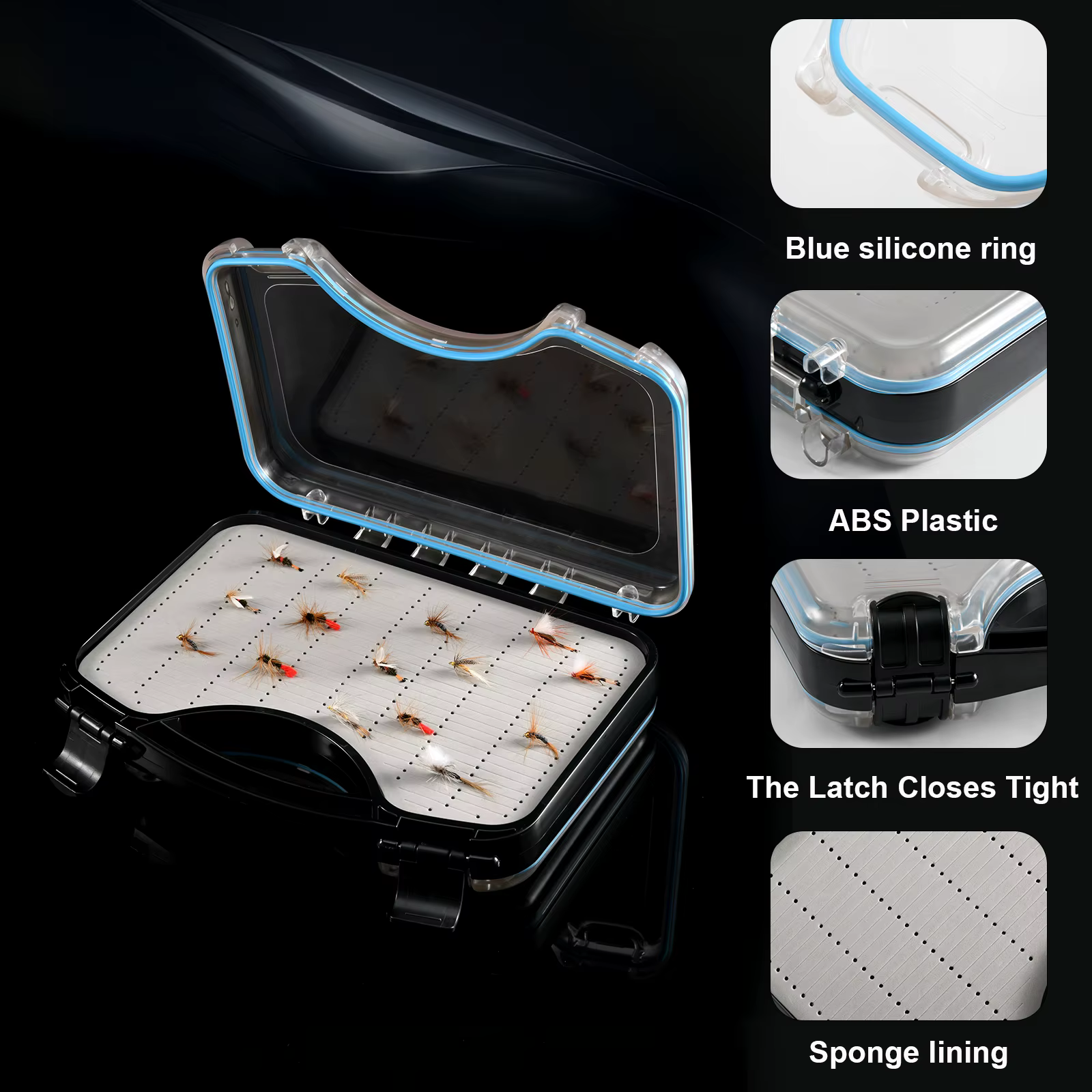 Goture Caja de aparejos de mosca – Impermeable y doble cara - imagen 3