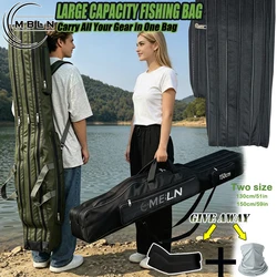 Bolsa para cañas MBLN con protector de cuello y doble cremallera