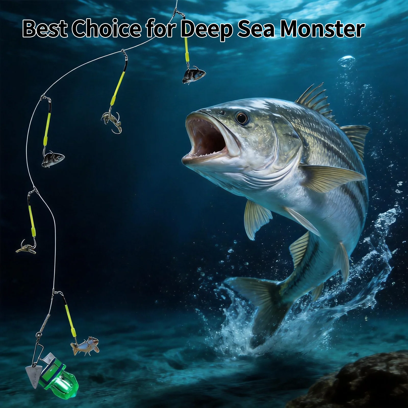 Pesca profunda con anzuelos circulares y tubos luminosos para snapper - imagen 4