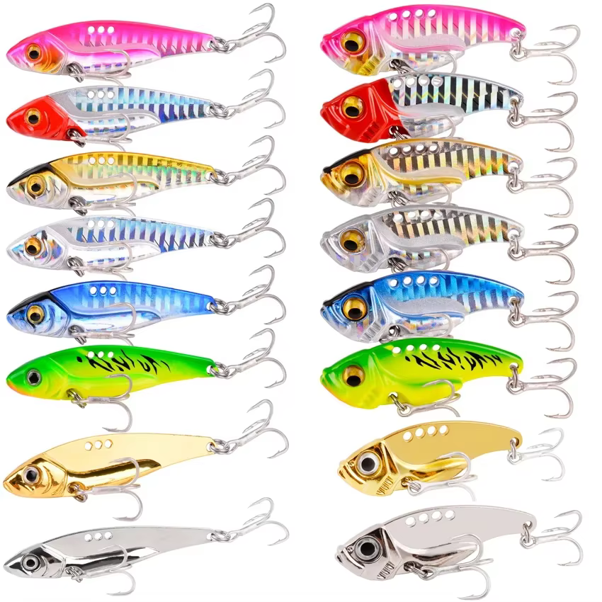 Señuelos VIB metálicos 7-15g para perca – cucharas vibratorias - imagen 3