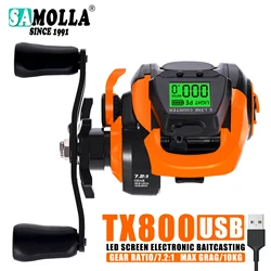 Carrete Baitcasting Electrónico Samolla 7,2:1 – 10kg agua salada