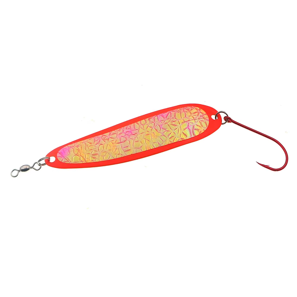 Señuelo metálico con cuchara giratoria para pesca – anzuelo simple - imagen 5
