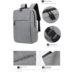 Mochila Oxford Impermeable para Negocios y Ordenador 15.6"