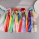 Pulsera elástica infantil con pompones grandes multicolor para baile - imagen 5