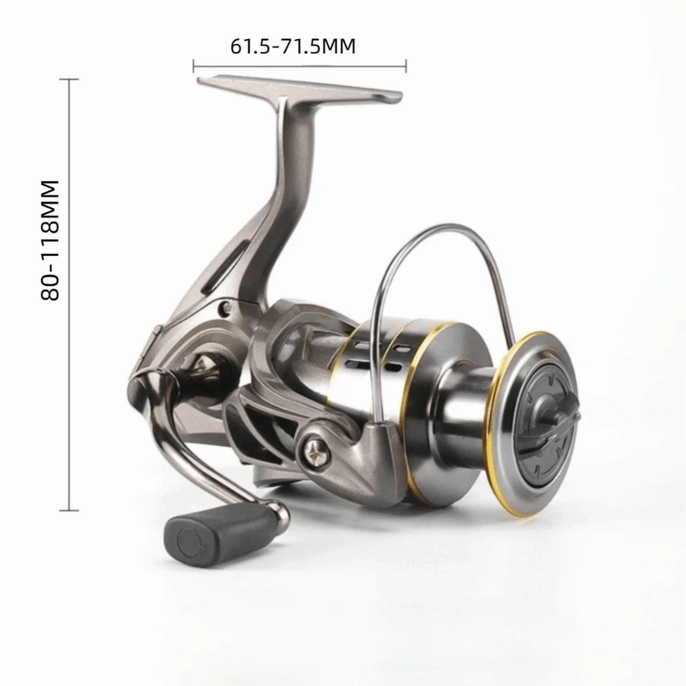 Carrete de pesca con arrastre suave y manivela intercambiable - imagen 5
