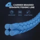 Línea de pesca trenzada PE camuflaje azul resistente a abrasión - imagen 3
