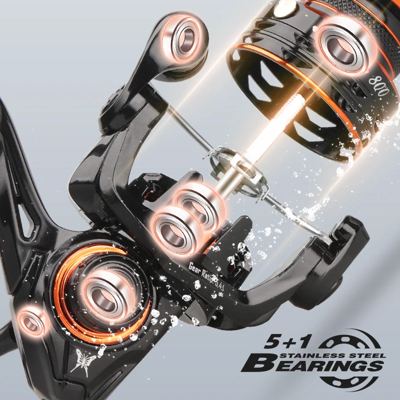 Carrete micro spinning HASIDA Butterfly – ligereza y arrastre suave - imagen 5