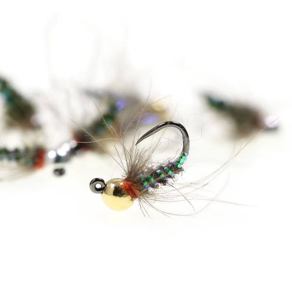 Wifreo Anzuelos CDC Jig Ninfa #16 – Tungsteno sin púas para trucha - imagen 2