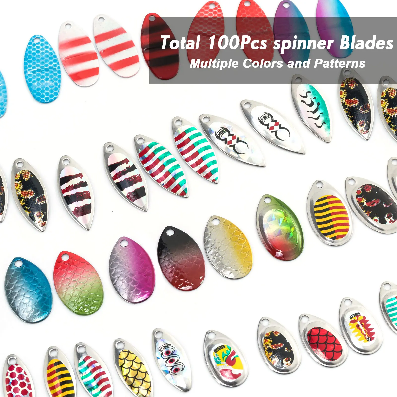 Hojas Colorado brillantes para spinnerbaits caseros