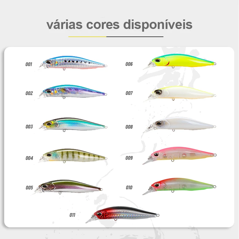 Señuelos Minnow hundimiento y suspensión DT5010 para lucio y lubina – 65/77 mm - imagen 2
