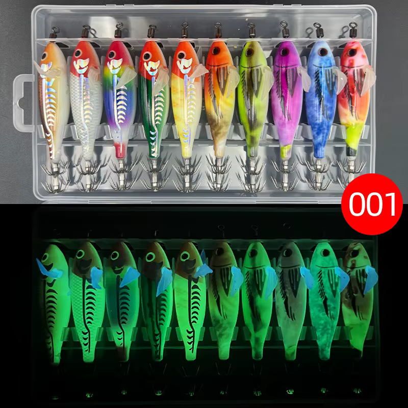 ShareShark Señuelos Calamar Láser Luminosos para Sepia y Pulpo - imagen 3