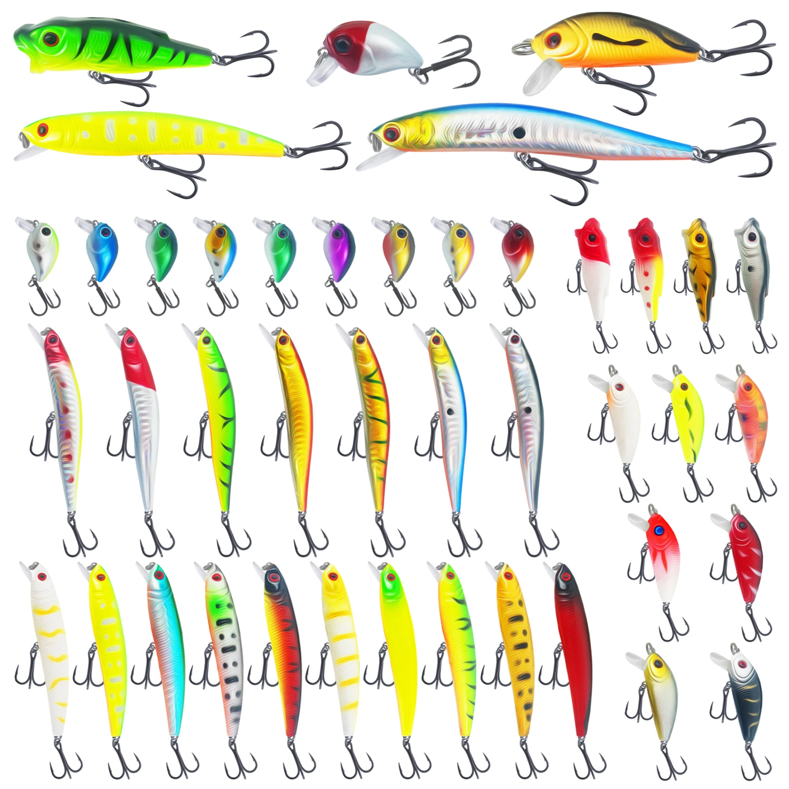 Pack de señuelos duros mixtos