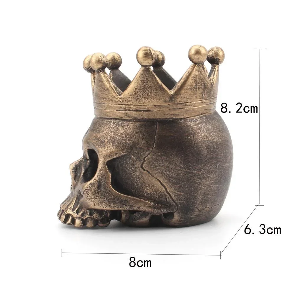 Portavelas calavera Halloween 3D de resina, base decorativa para vela - imagen 4
