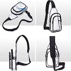 Bolsa Impermeable Transparente PVC Cruzada