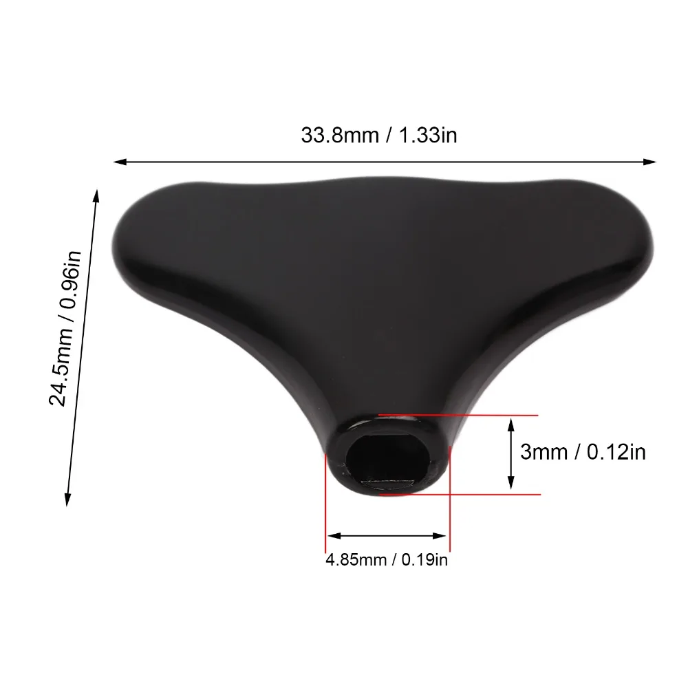 Botones de afinación negros para guitarra bajo