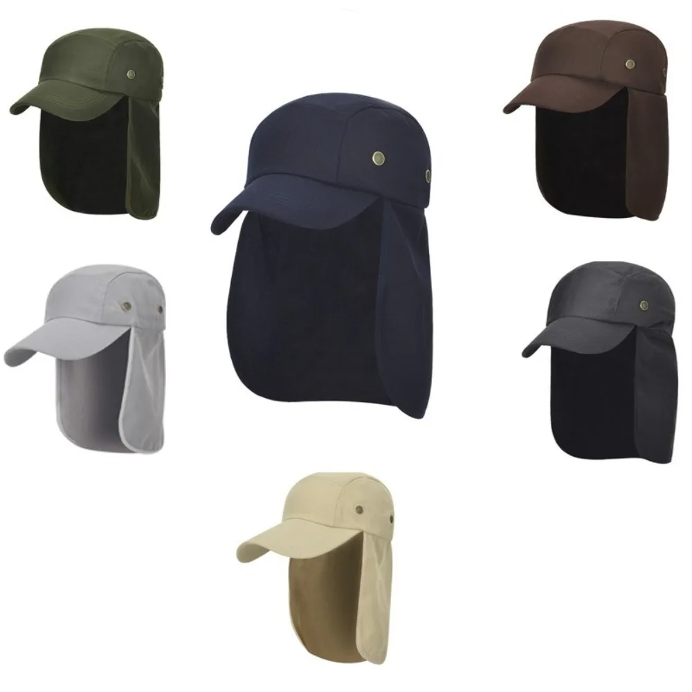 Gorra de pesca retro transpirable con protección para el cuello - imagen 4