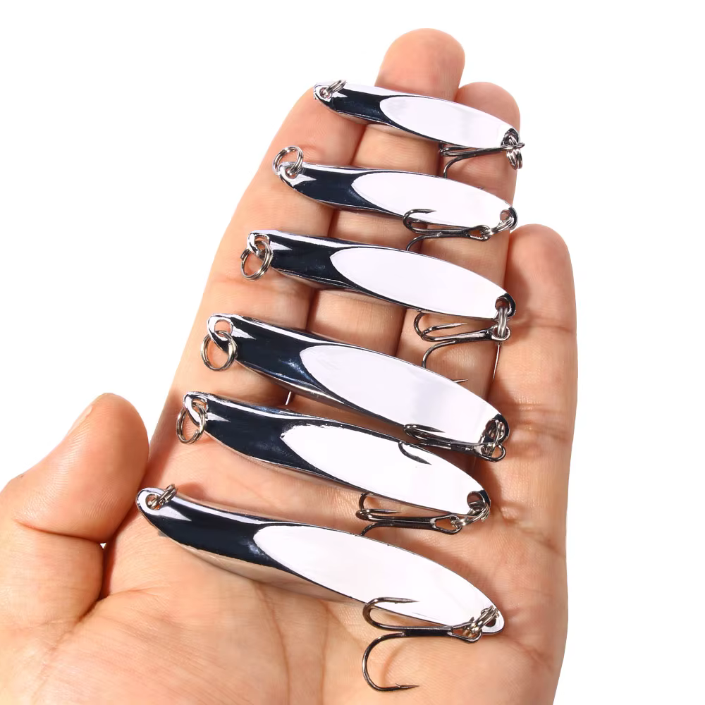 Cebo giratorio metálico con acción para pesca de lucio y perca - imagen 4