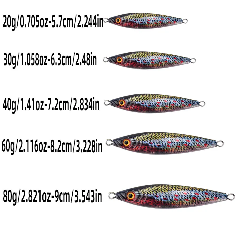 Señuelo cuchara giratoria con anzuelo de barbas para pesca vertical