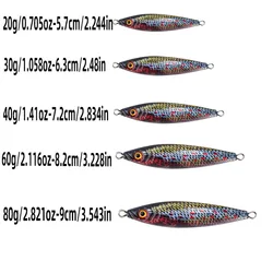 Señuelo cuchara giratoria con anzuelo de barbas para pesca vertical