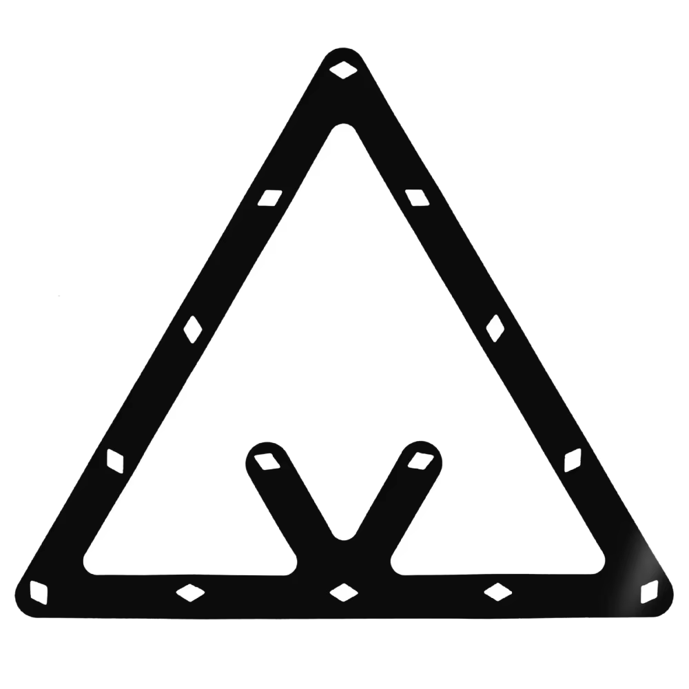 Portabalas triangular para billar con lámina protectora – Set de 6 uds - imagen 2