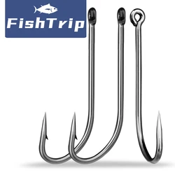 Anzuelos FishTrip vástago largo 1X fuerte – Agua salada y dulce