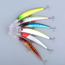Wobbler minnow flotante grande para lucio, bass y curricán
