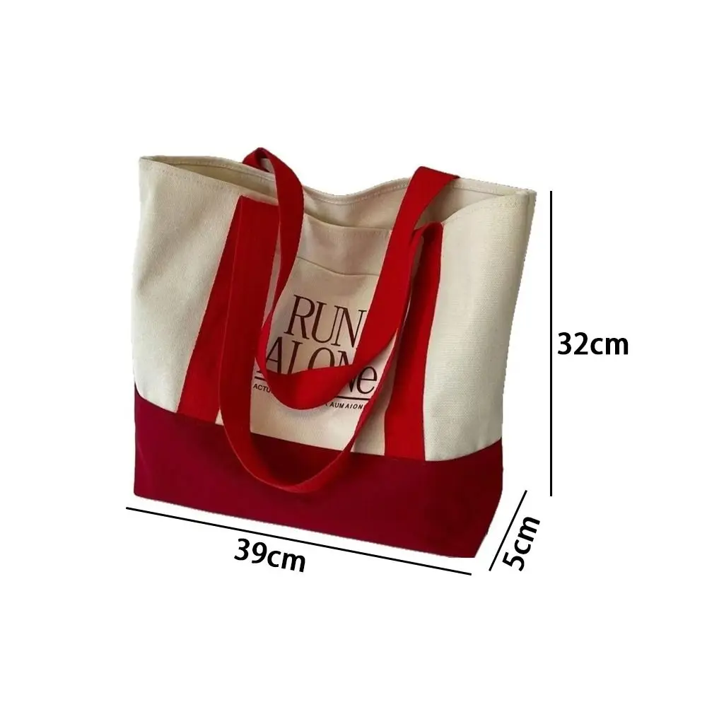 Bolsa tote de lona reforzada gran capacidad, bolso casual mujer - imagen 5