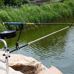 Soporte torreta ajustable para caña de pesca con base del suelo