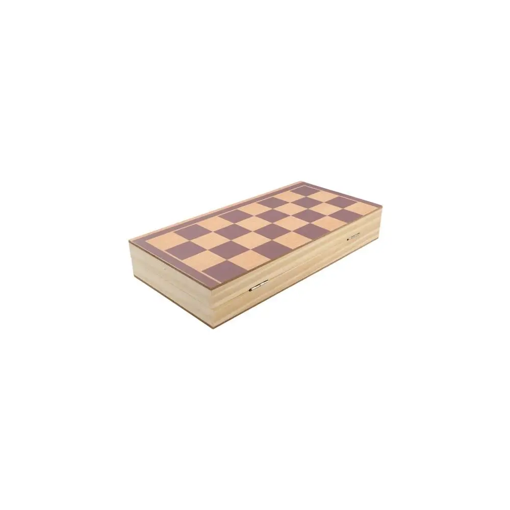 Ajedrez portátil de madera magnético y plegable – Juego damas - imagen 3